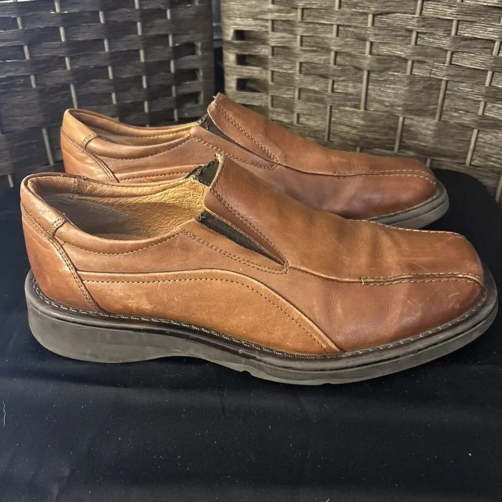 Mens STRUCTURE Made In Italy SLIP ON  LEATHER  SIZE 9.5 D